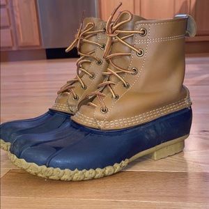 ll bean famous boots in blue